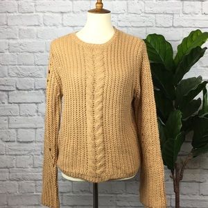 Anthropologie Moth Cable Knit Sweater Size Large